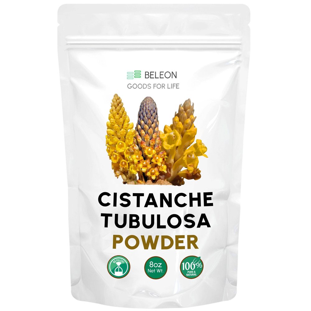 Beleon Goods For Life Cistanche Tubulosa Powder 8 oz - Supplement, Promotes Energy, Cognitive Function, Positive Mood