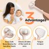 Trueocity Baby Toothbrush 12 Months and Up, Toddler Toothbrush, Extra Soft Toddler Toothbrushes 1-2 2-4, Toothhugger High Efficient 3 Sides,Infant Training Brush, 10,000 Ultra-Soft bristles (Apricot) view 3