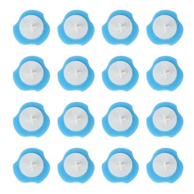 16pcs Toilet Brush Refill Heads, Disposable Water Soluble Cleaner Toilet Brush Refills for Bathroom, Sponge Material