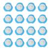 16pcs Toilet Brush Refill Heads, Disposable Water Soluble Cleaner Toilet Brush Refills for Bathroom, Sponge Material view 1