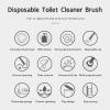 16pcs Toilet Brush Refill Heads, Disposable Water Soluble Cleaner Toilet Brush Refills for Bathroom, Sponge Material view 2