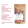 35 Ounce 100 Pieces Coffee Bags with Ziplock - High Barrier Natural Kraft Paper Stand up Coffee Pouches with Air Release/One Way Degassing Valve & Reusable Zipper (100, 35oz/2.2lb/1kg) view 2
