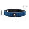 JTLB Anti Static Wristband Silicone Bracelet Static Balance Anion Hexagonal Bracelet for Men Women (Black bracelet light black buckle) view 2