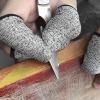 20 Pcs Cut Finger Cot, HPPE Reusable Breathable Finger Sleeve Protector Level 5 Cut Finger Sleeve Universal Finger Protector for Kitchen, Work, Sculpture view 2