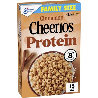 Cheerios Protein Cereal, Cinnamon, 8g Protein, Family Size, 15 oz
