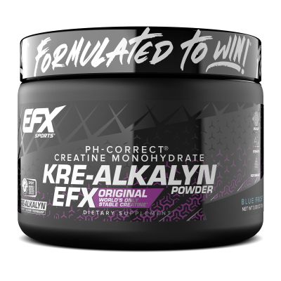 EFX Sports Kre-Alkalyn EFX Powder | pH Correct Creatine Monohydrate Powder Supplement | Strength, Muscle Growth & Performance | 55 Servings (Blue Frost)