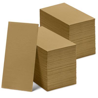 300 Pack Disposable Wood Napkins Paper, 3-Ply, 12" x 17" Gold Paper Napkins, Decorative Hand Guest Towels, For Wedding, Kitchen or Event
