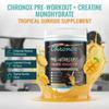 Creatine Monohydrate Powder with Tropical Sunrise Flavor - Premium Pre-Workout for Men & Women to Boost Energy & Stamina - Mass Gainer supplement for Strength, Focus, Recovery & Active Training view 2
