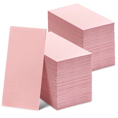 300 Pack Disposable Pink Napkins Paper, 3-Ply, 12" x 17" Black Paper Napkins, Decorative Hand Guest Towels, For Wedding, Kitchen or Event