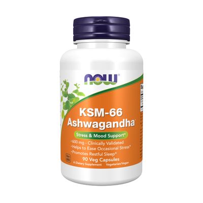 Now Supplements, KSM-66 Ashwagandha, Stress and Sleep Support, 90 Veg Capsules
