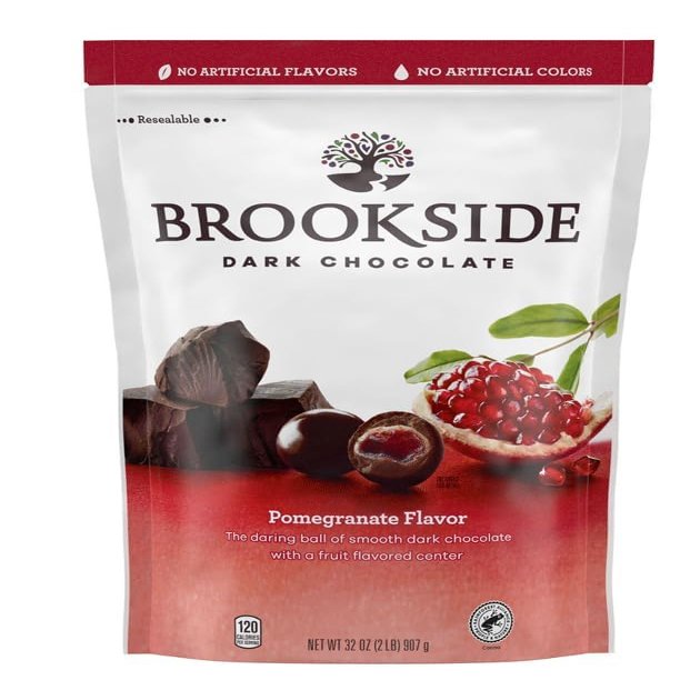 Big 32 oz bag - Brookside Dark Chocolate Pomegranate Flavored Candy, 32 oz.