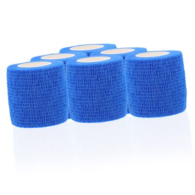 Ipetboom 6pcs Elastic Self-Adhesive Pet Bandages for Dogs and Cats Comfortable Breathable for Injuries for Sports and First Aid Use