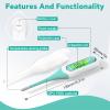 8s Fast Reading Thermometer for Adults and Kids, Accurate & Safe Digital Baby Thermometer with 3 Color Backlit and Fever Alarm for Oral, Rectal, Underarm FSA HSA Eligible view 2
