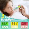 8s Fast Reading Thermometer for Adults and Kids, Accurate & Safe Digital Baby Thermometer with 3 Color Backlit and Fever Alarm for Oral, Rectal, Underarm FSA HSA Eligible view 3