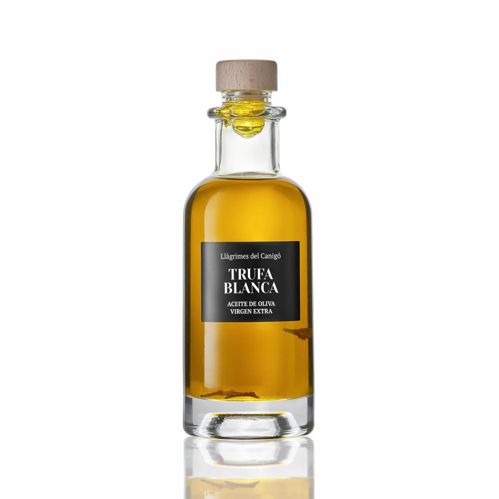 Llgrimes del Canig. Extra Virgin Olive Oil with White Truffle. 250ml (8.45oz).