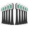 CILGEWH Replacement Toothbrush Heads 10 Pack for AquaSonic icon Electric Toothbrush,Black view 1
