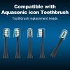 CILGEWH Replacement Toothbrush Heads 10 Pack for AquaSonic icon Electric Toothbrush,Black view 2
