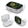 First Aid Kit - Ockable Medication Storage Box, Dark Green and Green Style Printed Cute and Lightweight Pill Box Household Daily Medicine Cabinet view 2