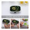 First Aid Kit - Ockable Medication Storage Box, Dark Green and Green Style Printed Cute and Lightweight Pill Box Household Daily Medicine Cabinet view 4