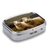 First Aid Kit - Ockable Medication Storage Box, Two White Sheep Printed Cute and Lightweight Pill Box Household Daily Medicine Cabinet view 3
