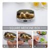 First Aid Kit - Ockable Medication Storage Box, Two White Sheep Printed Cute and Lightweight Pill Box Household Daily Medicine Cabinet view 4