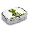 First Aid Kit - Ockable Medication Storage Box, The Funny Frog Doing Yoga Printed Cute and Lightweight Pill Box Household Daily Medicine Cabinet view 3