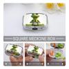 First Aid Kit - Ockable Medication Storage Box, The Funny Frog Doing Yoga Printed Cute and Lightweight Pill Box Household Daily Medicine Cabinet view 4