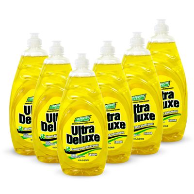 La's Totally Awesome Dish Soap Liquid  Lemon Scent (30 fl oz, Pack of 6)  Grease-Fighting Dishwashing Liquid from Awesome Cleaner Brand