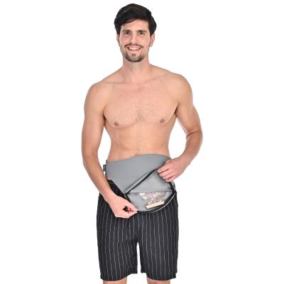 WansMed Ostomy Bag Covers for Men and Women, Ostomy Belt for Sports and Daily Life, Colostomy Supplies, Gray (S)