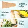 100pcs Flower Wrapping Paper Bouquet, Clear Flower Bouquet Wrapping Paper Flower Bags Kraft Bouquet Holder Flower Bar Supplies, Wrapping Sleeves for Thanksgiving Wedding Birthday Gift 9.4x3.5x17.7 Inch view 3