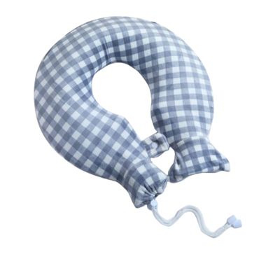Cervical Thermal Water Bag Thickened with Water Explosion-Proof Thermal Water Bag for Neck, Shoulder and Neck Warming U-Shaped Pillow/Capacity 1400ML 1 pc. (Plaid)