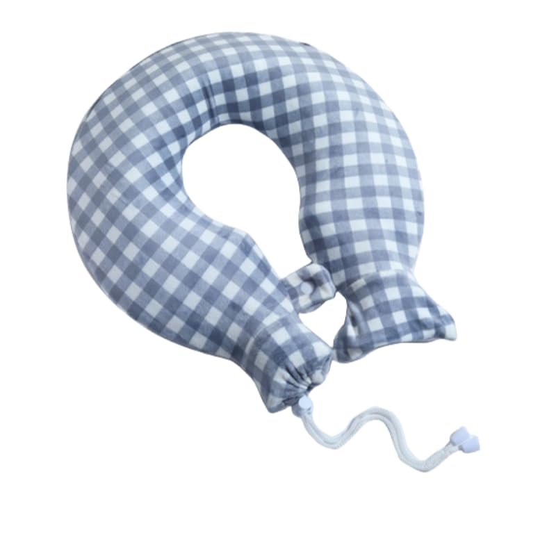 Cervical Thermal Water Bag Thickened with Water Explosion-Proof Thermal Water Bag for Neck, Shoulder and Neck Warming U-Shaped Pillow/Capacity 1400ML 1 pc. (Plaid)