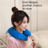 Cervical Thermal Water Bag Thickened with Water Explosion-Proof Thermal Water Bag for Neck, Shoulder and Neck Warming U-Shaped Pillow/Capacity 1400ML 1 pc. (Plaid) view 2