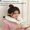 Cervical Thermal Water Bag Thickened with Water Explosion-Proof Thermal Water Bag for Neck, Shoulder and Neck Warming U-Shaped Pillow/Capacity 1400ML 1 pc. (Plaid) view 4