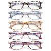 JOLISU 5 Pack Reading Glasses For Women - Stylish Blue Light Blocking Readers -Womens Men Spring Hinge Eyeglasses (1.00) view 1