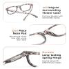 JOLISU 5 Pack Reading Glasses For Women - Stylish Blue Light Blocking Readers -Womens Men Spring Hinge Eyeglasses (1.00) view 4