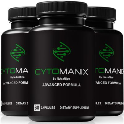 (3 Pack) Cytomanix Capsules For Men, Unlock Your Maximum Performance with CytoManix Pills, All-Natural Male Formula to Support Muscle and Overall Health, Official Cyto Manix Reviews (180 Capsules)