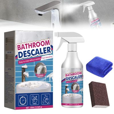 Bathroom Descaler Cleaner, 2024 New Multipurpose Bathroom Foam Cleaner Stubborn Stains Cleaner, Bathroom Descaler Cleaner Spray, All Purpose Rinse Cleaning Foam for Bathroom (1)
