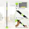 Cobweb Duster with Extension Pole Extendable Fan Cleaner Duster Multipurpose Spider Web Brush Cleaning Kit Long Handle Spider Web Brush for Ceiling Furniture Indoor Outdoor Use. view 3