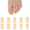 10PCS Silicone Toe Protectors Caps Cover Sleeves with Holes Big Toe Cap Support Breathable Gel Toes Pads Cushions Hammer Toes Splint for Corns Rubbing Ingrown Toenails Daily Comfort Walking Running view 1