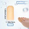 10PCS Silicone Toe Protectors Caps Cover Sleeves with Holes Big Toe Cap Support Breathable Gel Toes Pads Cushions Hammer Toes Splint for Corns Rubbing Ingrown Toenails Daily Comfort Walking Running view 2