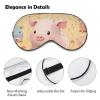 Sleep Mask Soft Comfortable Eye Mask with Adjustable Strap Eye Cover Cute PiggyEye Shade for Men Women Work Travel view 3