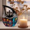 Candle Urn - Adult Cremation Urns - Urns for Human Ashes Adult Male & Female - Urns for Ashes - Burial Urns for Adult Human Ashes - Unique urns for Human Ashes (Size - 10inch) view 3