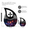 Candle Urn - Unique Urns for Human Ashes - Urn for Ashes for Women - Urn Keepsakes for Ashes - Adult Funeral Urn - Burial urns for cremated Remains (Combo - 10" & 4", 2 Pcs) view 2