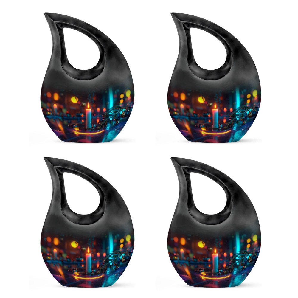 Candle Urn - Funeral Urns for Ashes - Cremation Urns for Ashes for Women & Men - Urns Human Ashes - Adult Urns for Human Ashes - Adult Cremation urns (Size - 4inch, 4Pcs)