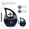 Candle Urn - Urn for Human Ashes Adult - Cremation Urns for Adult Ashes Women & Men - Little Urns for Human Ashes - Human Remains Urns - urns for Human Ashes Adult (Combo - 10" & 4", 3 Pcs) view 2