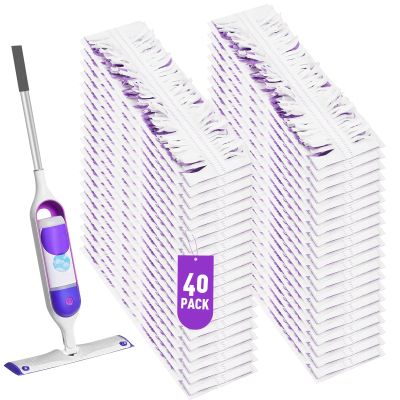40 Pack Swiffer Power Mop Pads Refill - Disposable Wet Pads for Swiffer Mop, Quick and Easy Floor Cleaning, Compatible with Swiffer Power Mop and WetJet, Ideal for Hardwood, Tile, and Laminate Floors