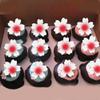 100 Pack Edible Cherry Blossom Flowers Cake Decorations - Cupcake Toppers, Wafer Paper Flowers for Birthday Party Food view 4