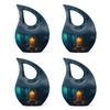 Candle Urn - Mini Cremation Urns for Human Ashes - Urns for Ashes Adult Female & Male - Small Urns for Ashes - Mini Urns for Ashes - Adult urns for Human Ashes (Size - 4inch, 4Pcs) view 1