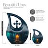 Candle Urn - Mini Cremation Urns for Human Ashes - Urns for Ashes Adult Female & Male - Small Urns for Ashes - Mini Urns for Ashes - Adult urns for Human Ashes (Size - 4inch, 4Pcs) view 2